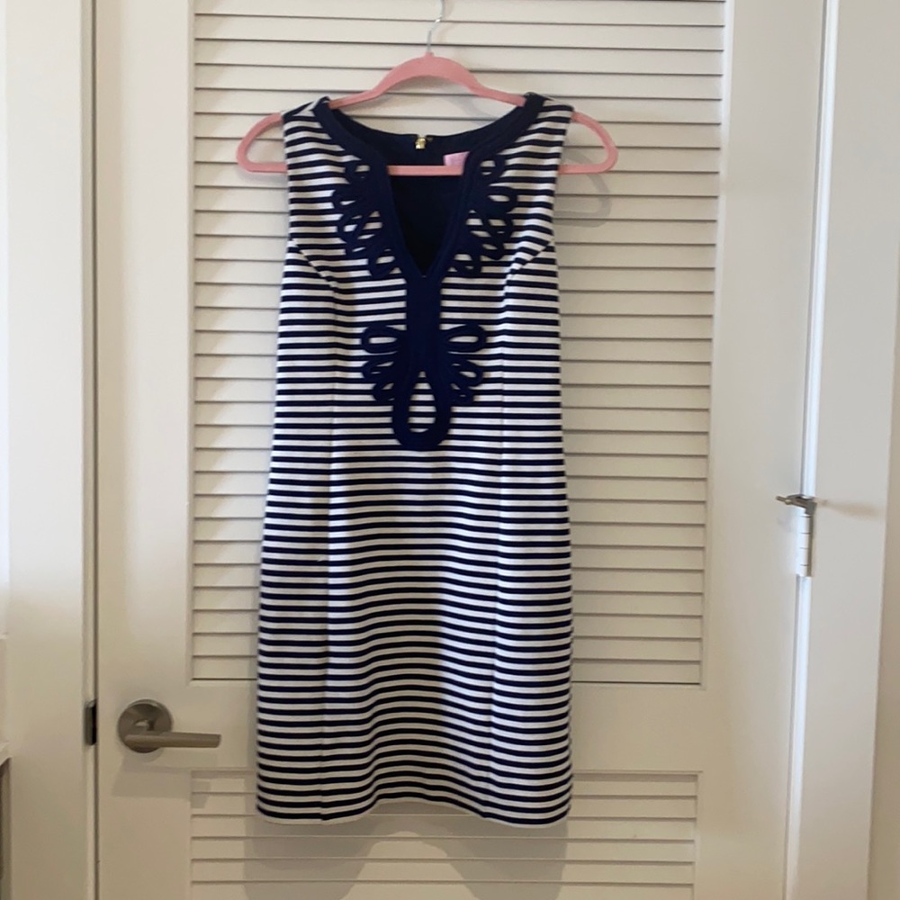 Navy and white Lily Pulitzer mini dress